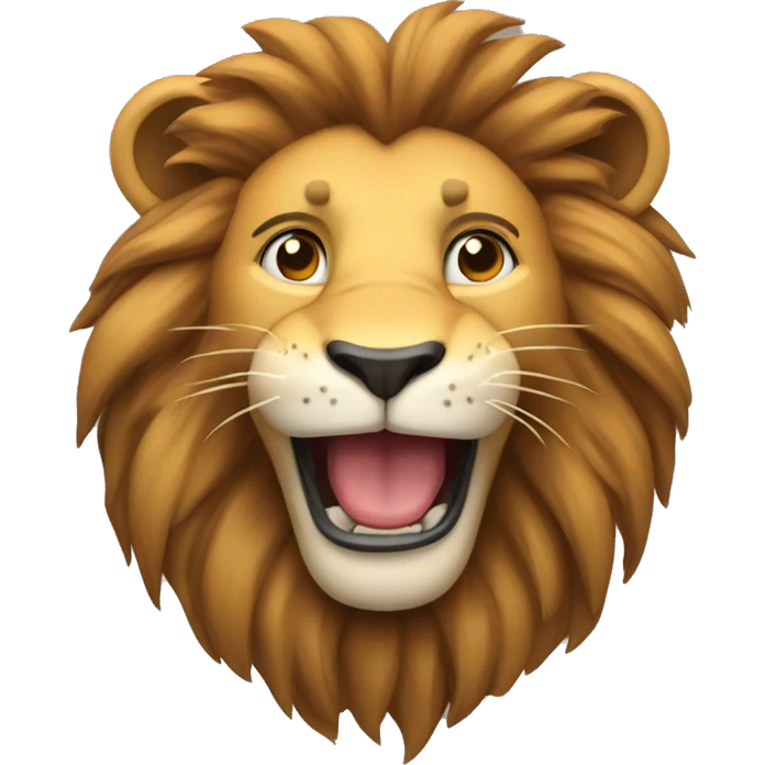 lion with smile and galásek emoji