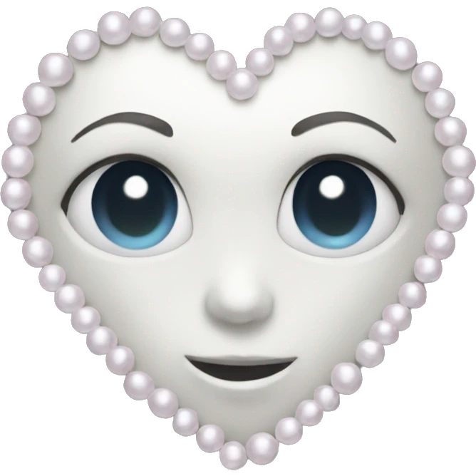 Pearl heart emoji