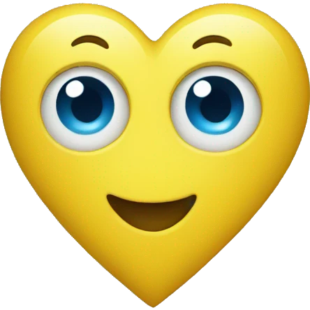 yellow-blue heart emoji
