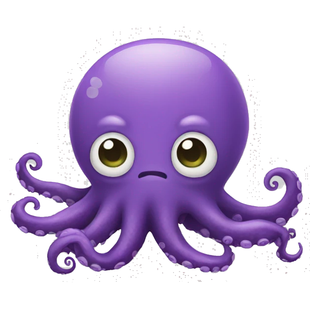 Sad octopus emoji
