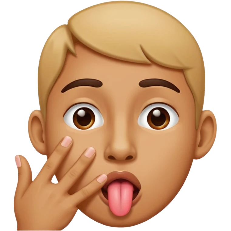 😝 with the tung touching the nose emoji