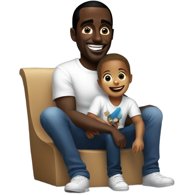 P diddy with a child emoji