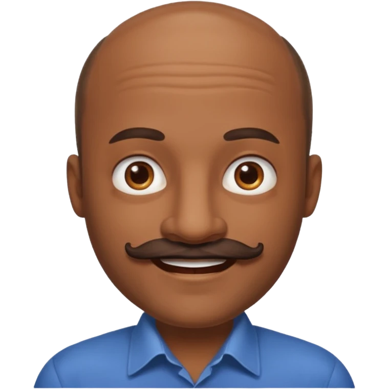 bal mustache man,Big mustache.
negative: Dont use same face style. emoji
