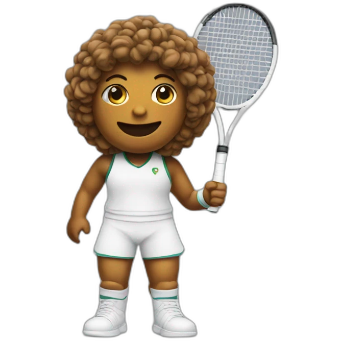 Poop emoji in tennis uniform emoji