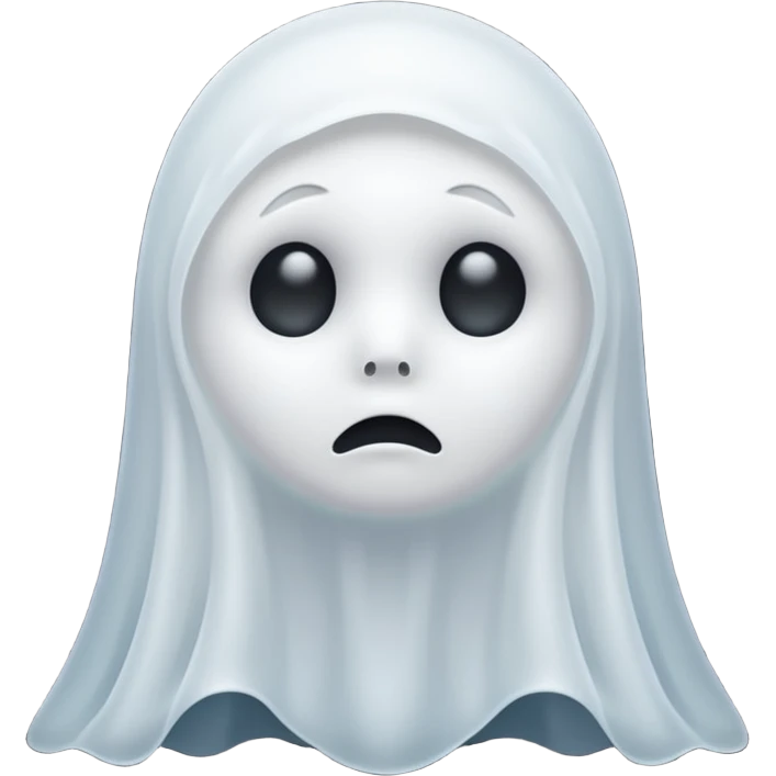 sad ghost emoji