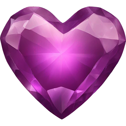 Gemstone heart emoji
