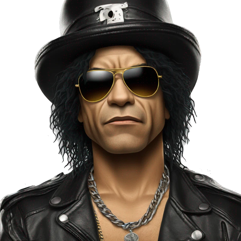 Slash from Guns'N'Roses face emoji