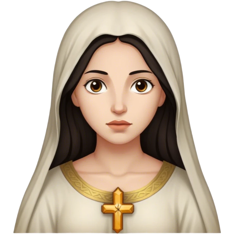 mary magdalene, dark haired emoji