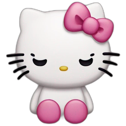 Hello kitty sad emoji