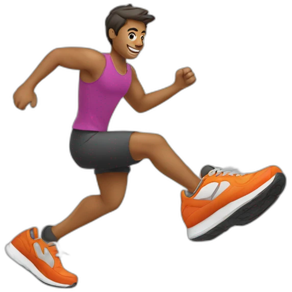 running chaussure emoji
