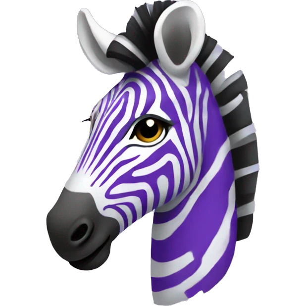 Purple zebra emoji