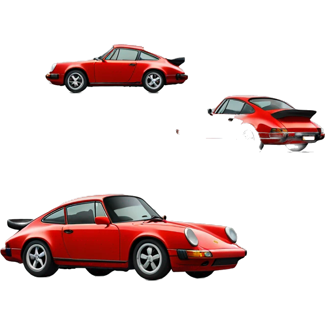 Red Porsche 911  emoji
