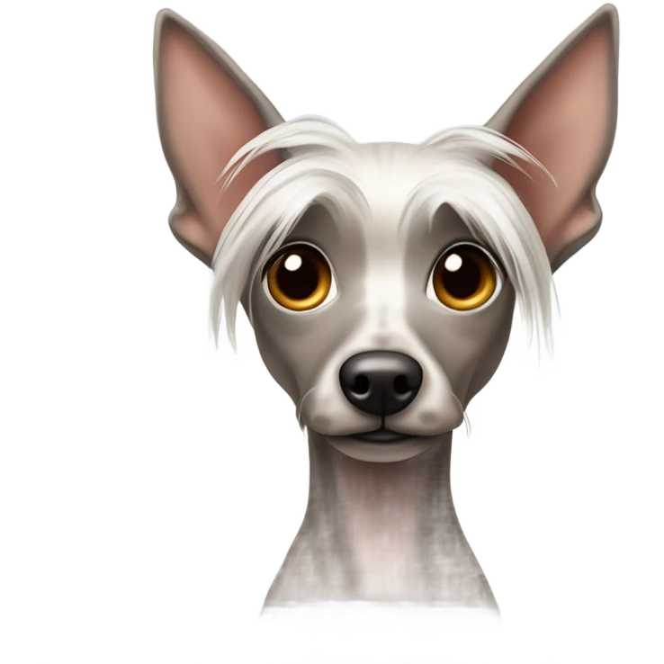 chinese crested dog emoji