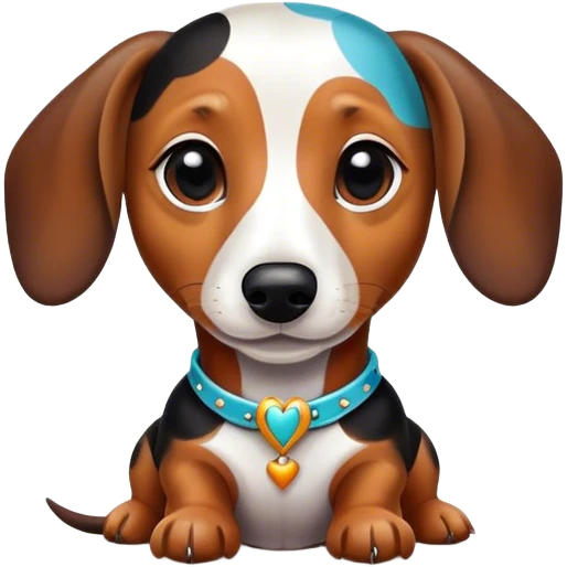 dachsund arlequin emoji