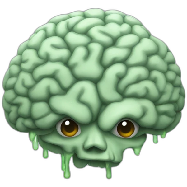 Moldy brain emoji
