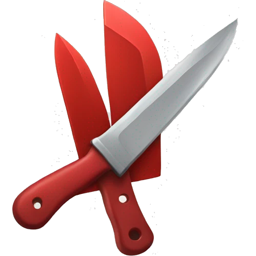 Red knife emoji
