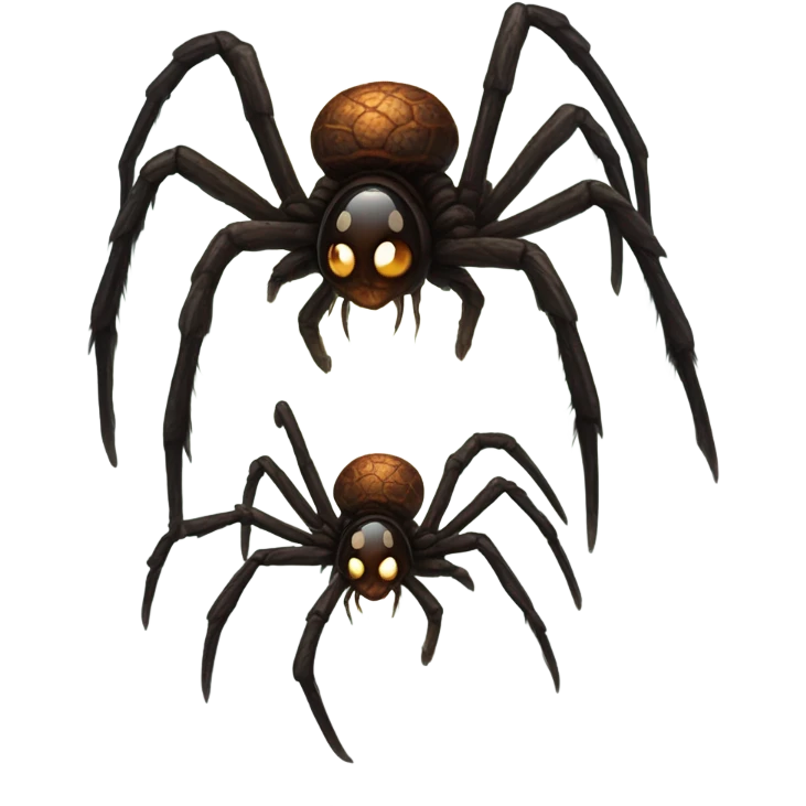giant spider eating  emoji