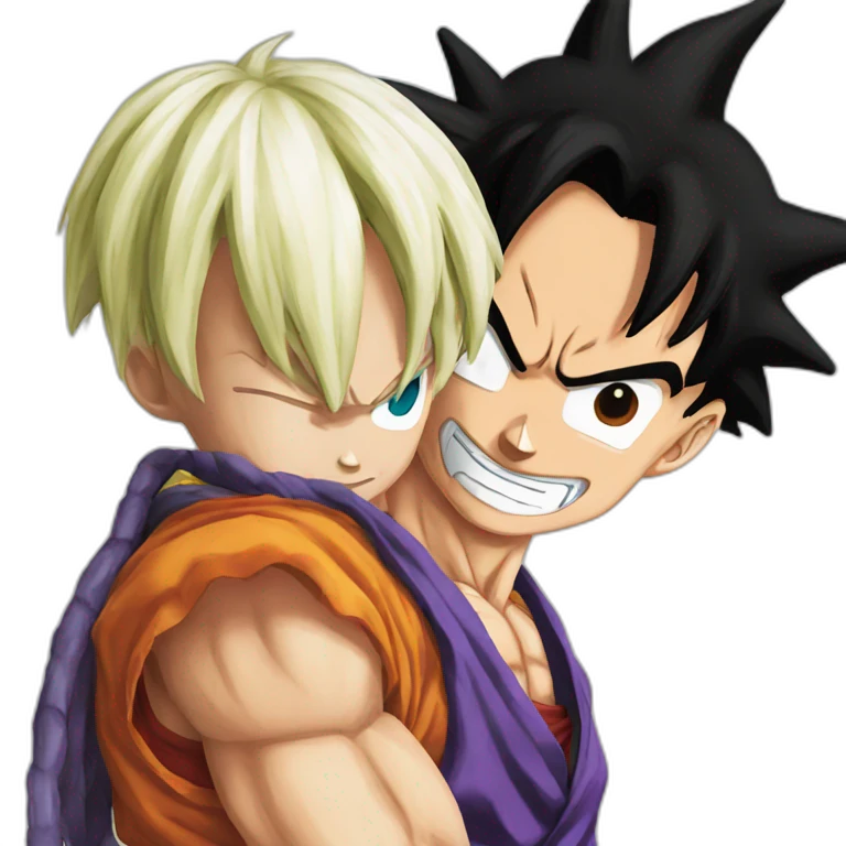 Dragon Ball with luffy emoji