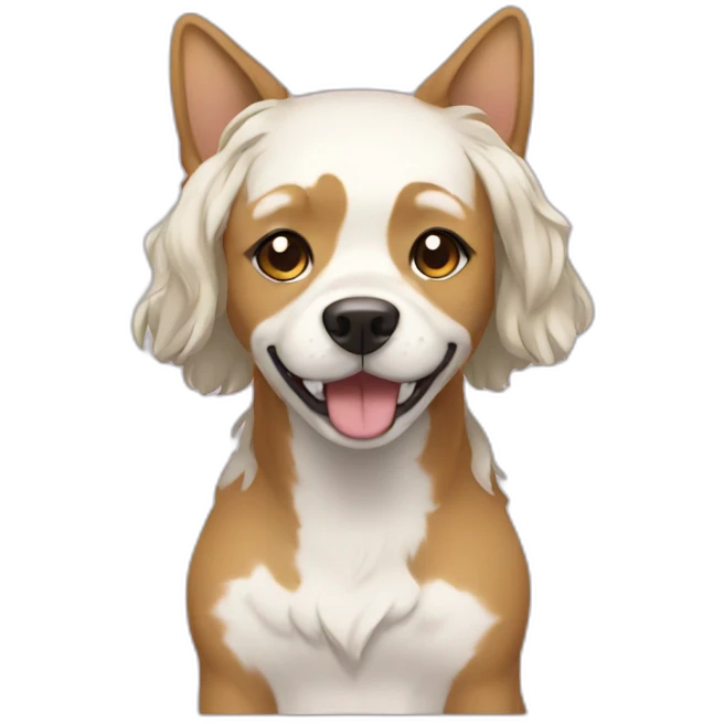 Dog woman anime emoji