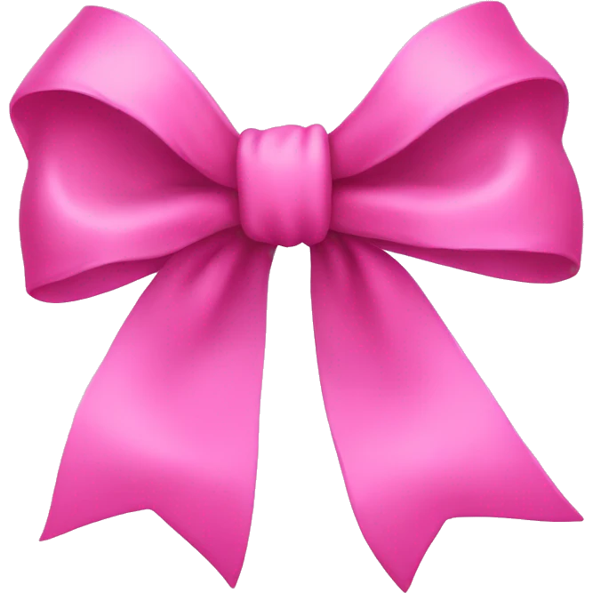Pink bow emoji