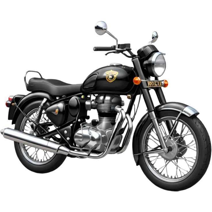 Black Royal Enfield  emoji