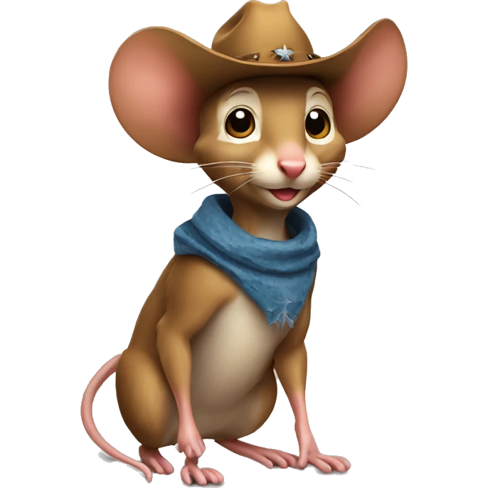 Cowboy mouse emoji
