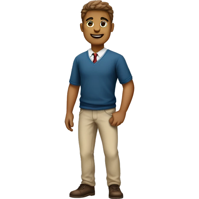 homem corpo completo com roupa de academia emoji