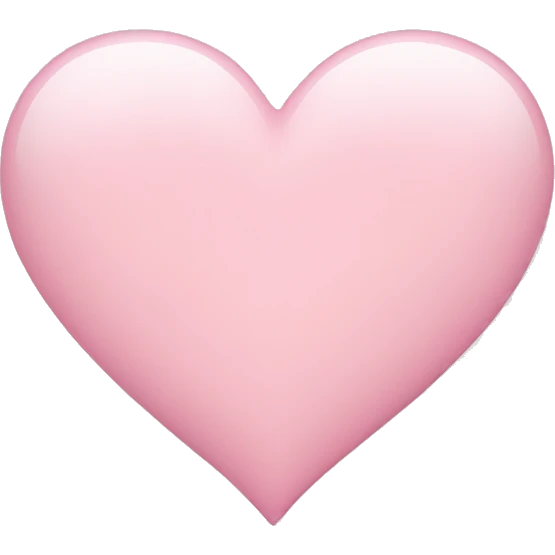 light pink heart emoji
