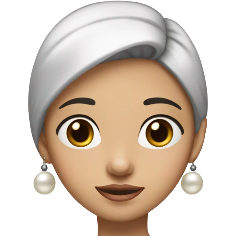 A girl with a pearl earring emoji