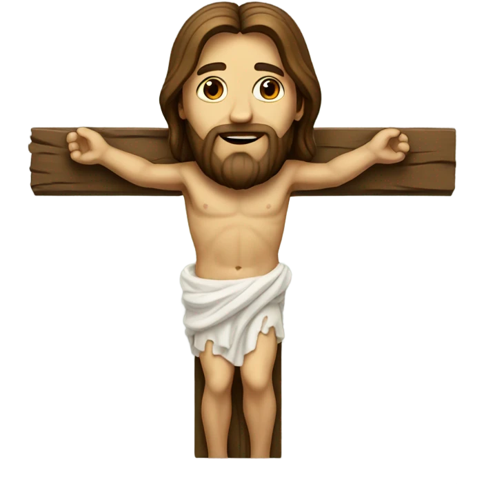Jesus on the cross emoji