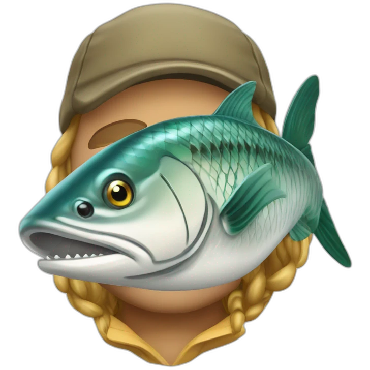 Jeune pêcheur tarpon emoji