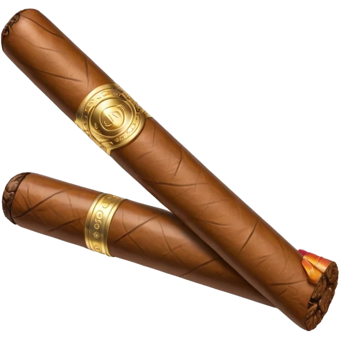 A luxury cigar emoji made of silver chrome, smooth metallic texture, minimal shape, glossy reflections, rich swag aesthetic, iOS emoji style, centered, clean white background emoji