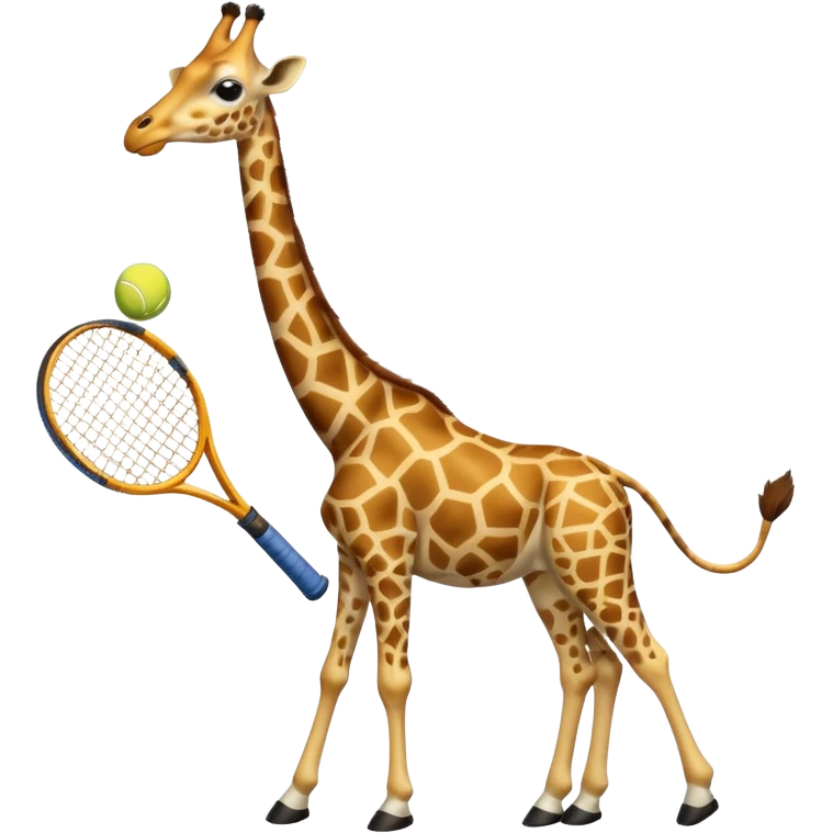 tennis giraffe emoji