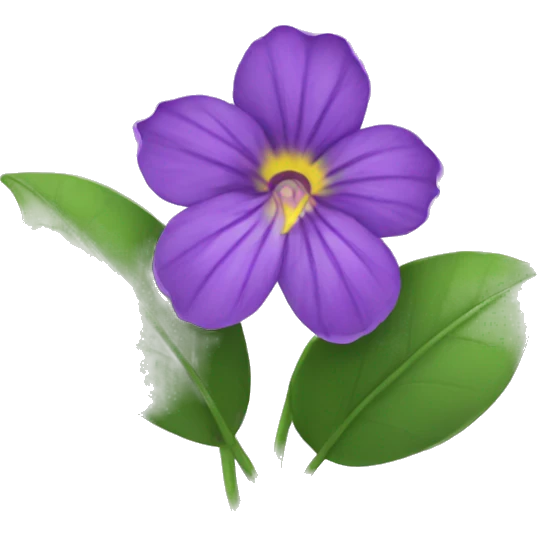 violet flower emoji