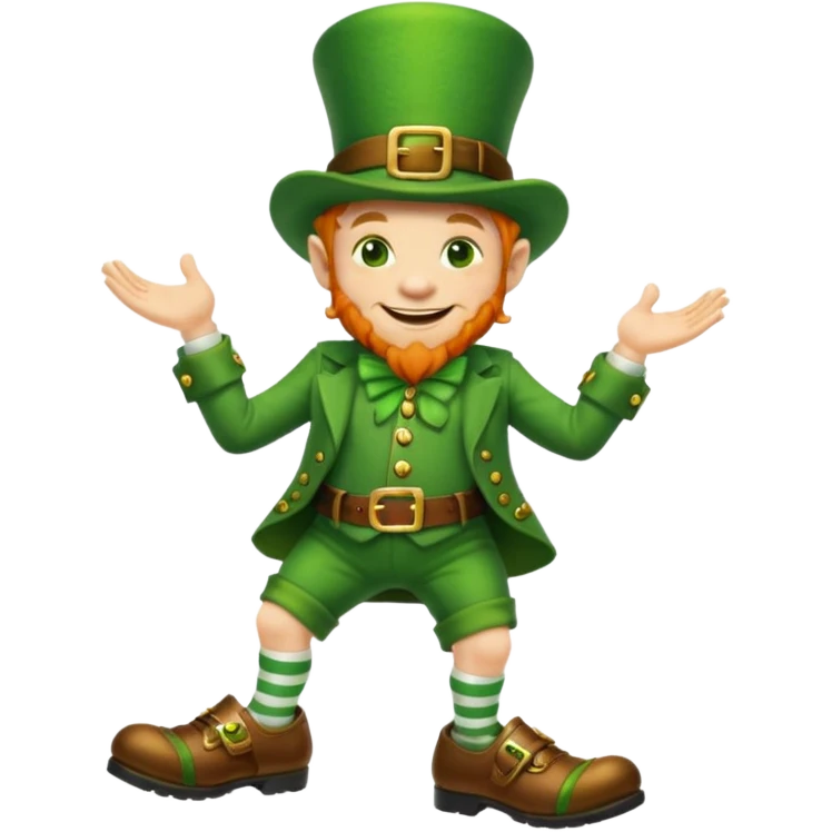 Leprechaun with legs emoji