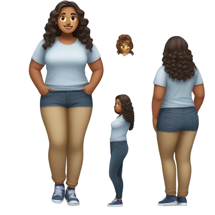 Fat girl emoji