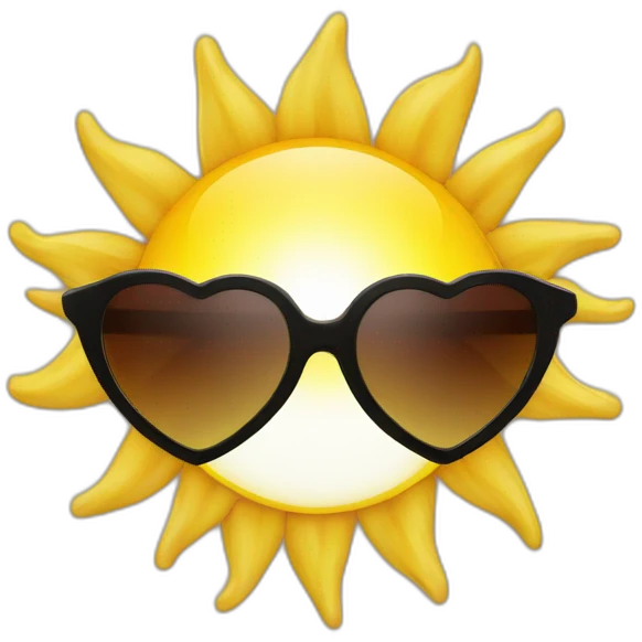 heart sun glasses emoji
