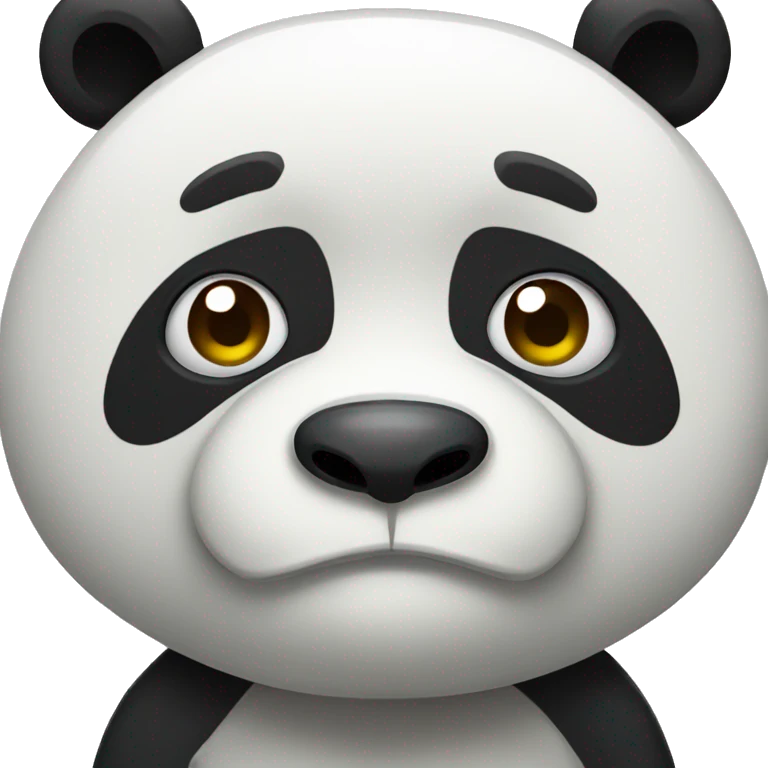 panda being aggressive emoji