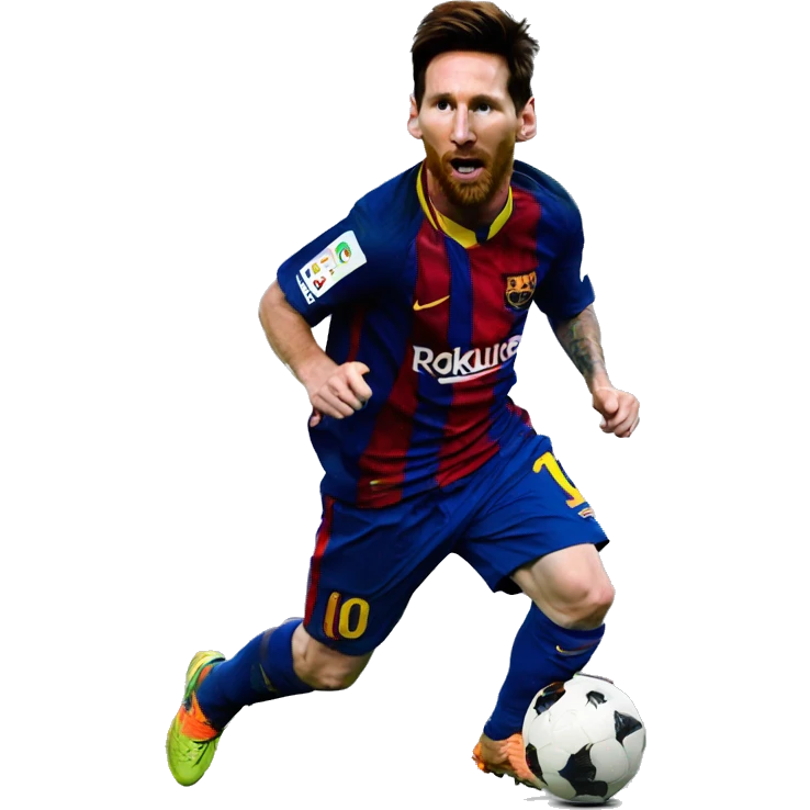 Messi qui rie emoji
