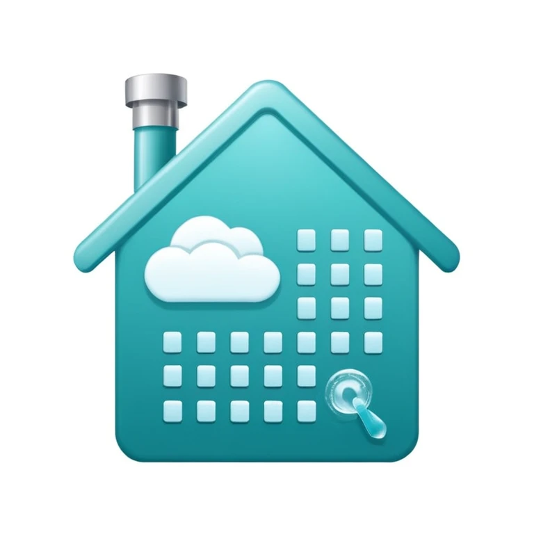 A Telegram Mini App logo for coordinating shared resources (shower bookings) in a shared house with 10 residents. emoji