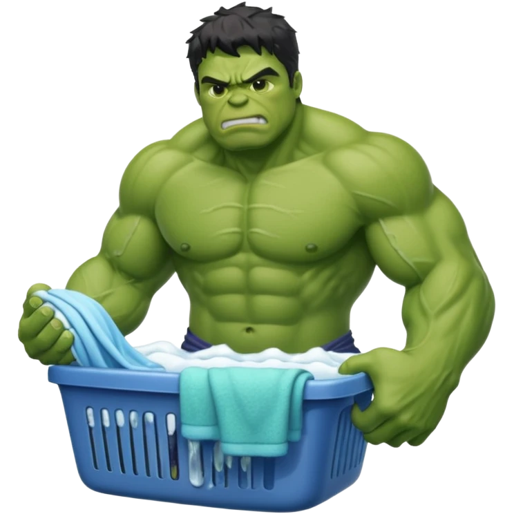 hulk lavando roupa emoji
