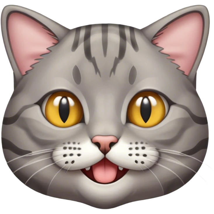 Mewing cat emoji