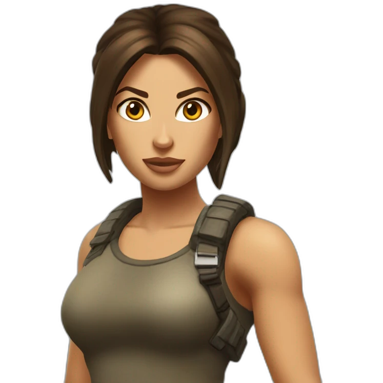 Lara croft emoji