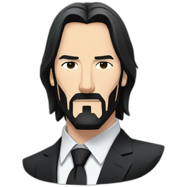 Anime-John-Wick-wearing-black-suit-perfectly-centered emoji