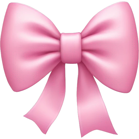 Baby pink bow emoji