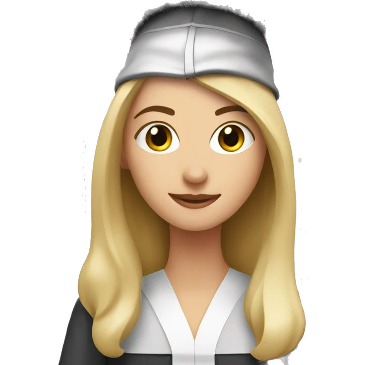white female graduation at Christmas time emoji