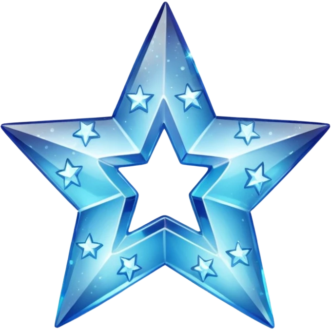 carved crystal star a shining "$" symbol emoji