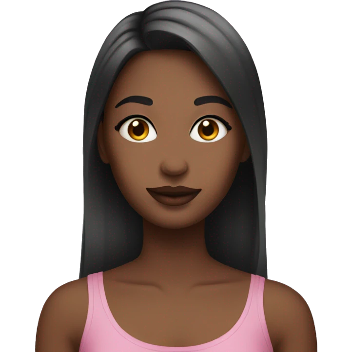 a girl put on makeup emoji