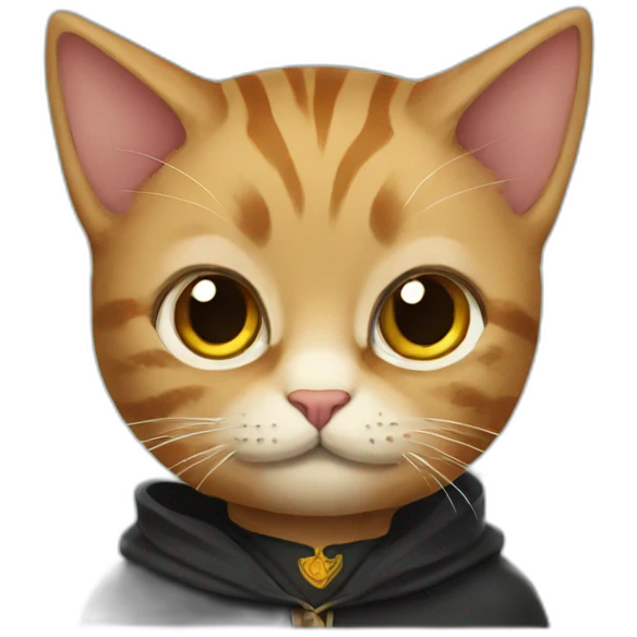 cat in a harry potter costume emoji