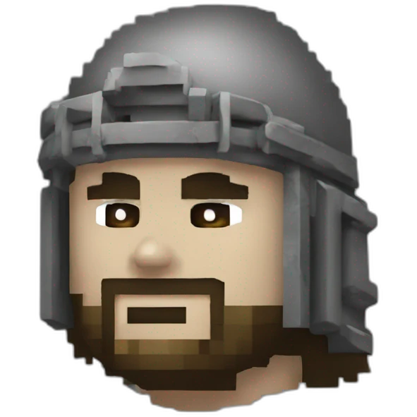 8-bit swordsman emoji